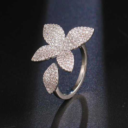 Ever Ace Crystal CZ Fashion Finger Rings For Women - RG128