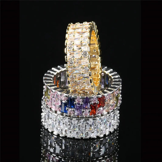 Ever Ace Classic Colorful Finger CZ Crystal Rings For Women - RG130